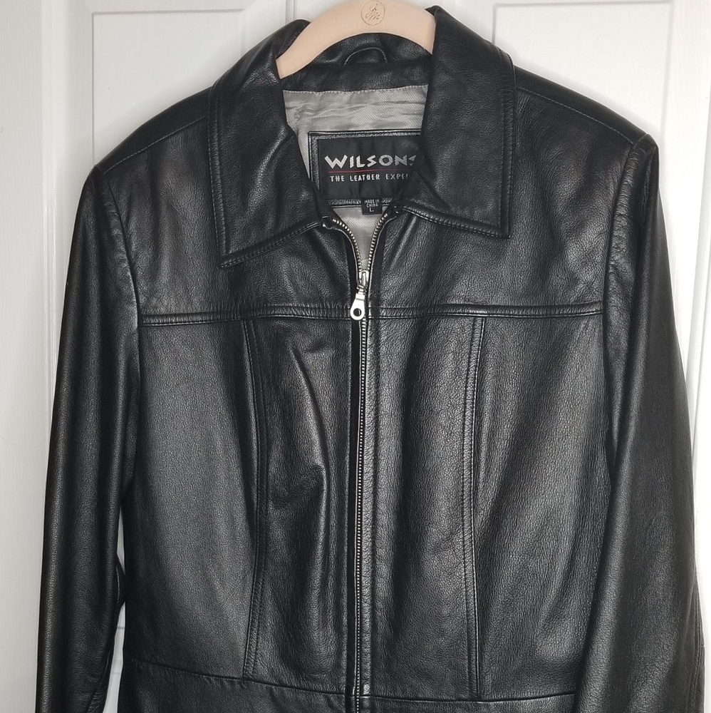 Men's Wilson's  Black Leather Jacket